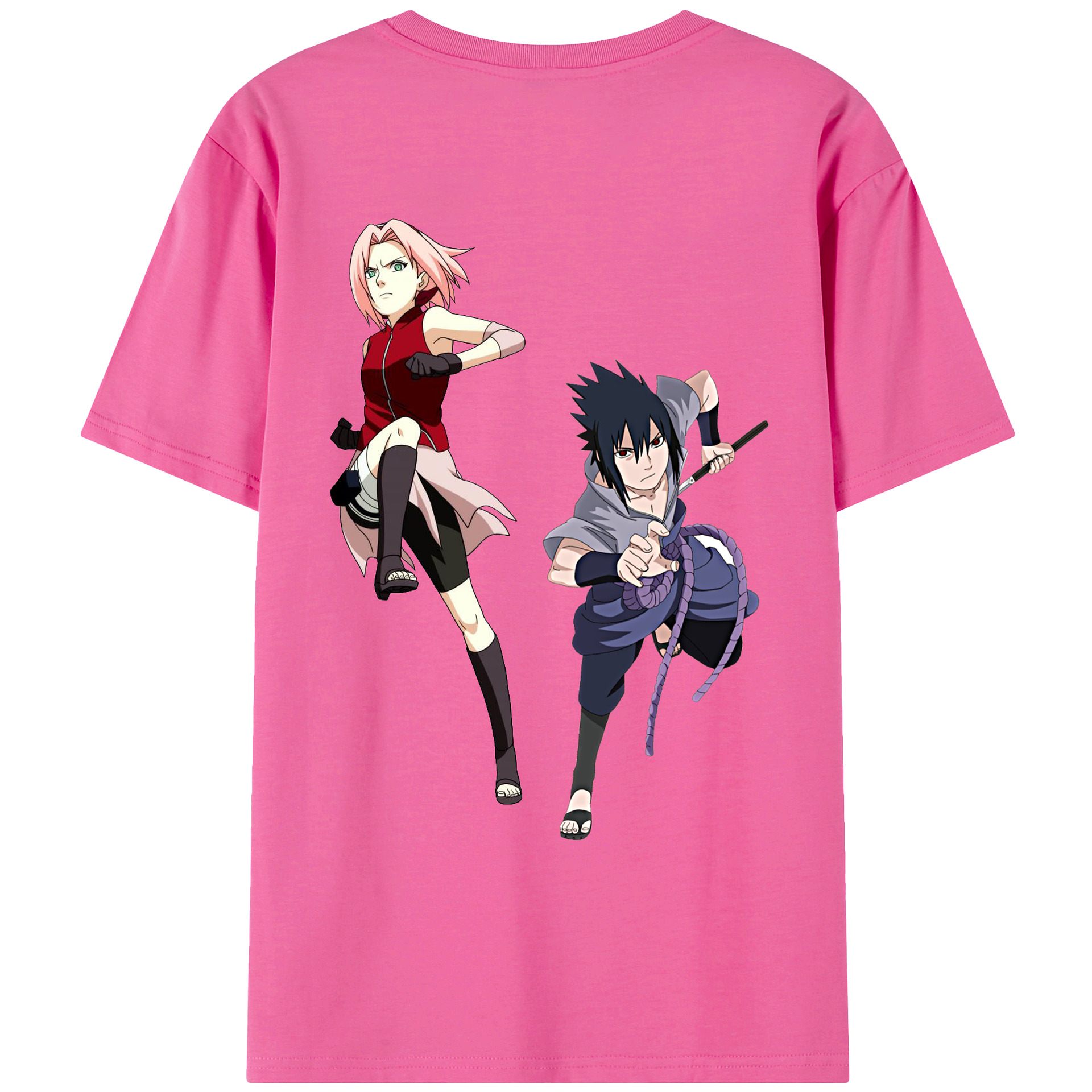 （画像用） NARUTO -ナルト- 春野サクラ Haruno Sakura レディース半袖Tシャツ(バックプリント)
